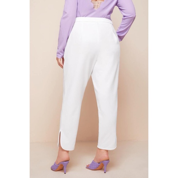 SHEIN Plus Split Hem Slant Pocket Pants - Picture 3 of 10